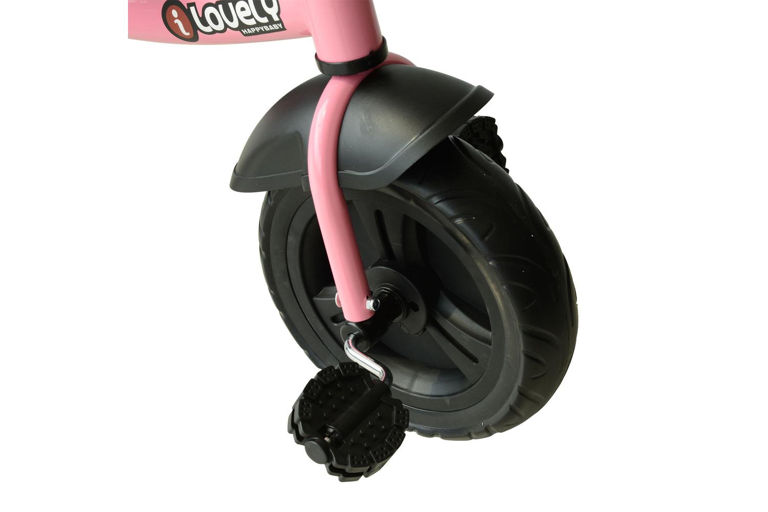 Homcom 370-024PK Kids Toddler Three Wheel Plastic Tricycle Bike | Pink-7