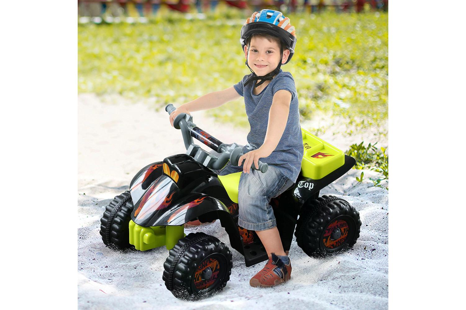 Homcom 370-051BK Electric Ride-on Car | Black/Yellow