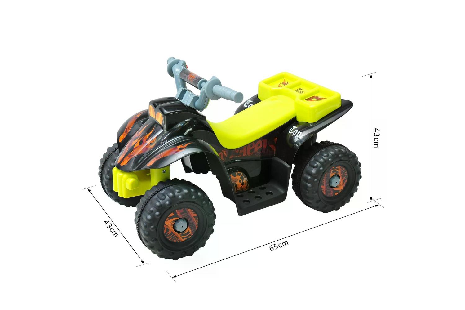 Homcom 370-051BK Electric Ride-on Car | Black/Yellow-2