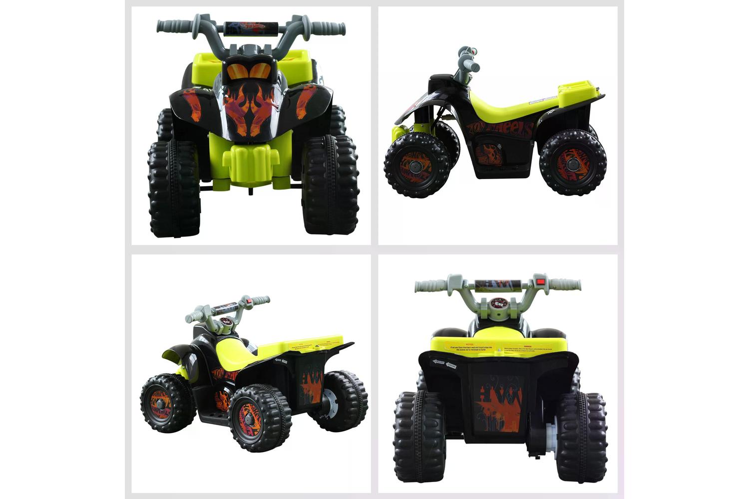 Homcom 370-051BK Electric Ride-on Car | Black/Yellow-6