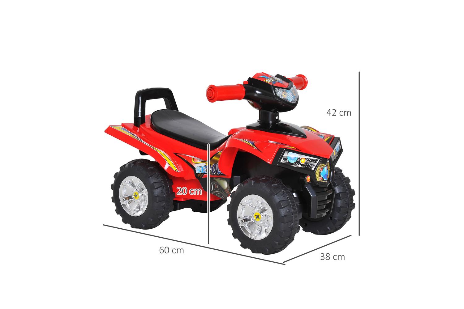 Homcom 370-054 Kids Sliding Car | Red-2