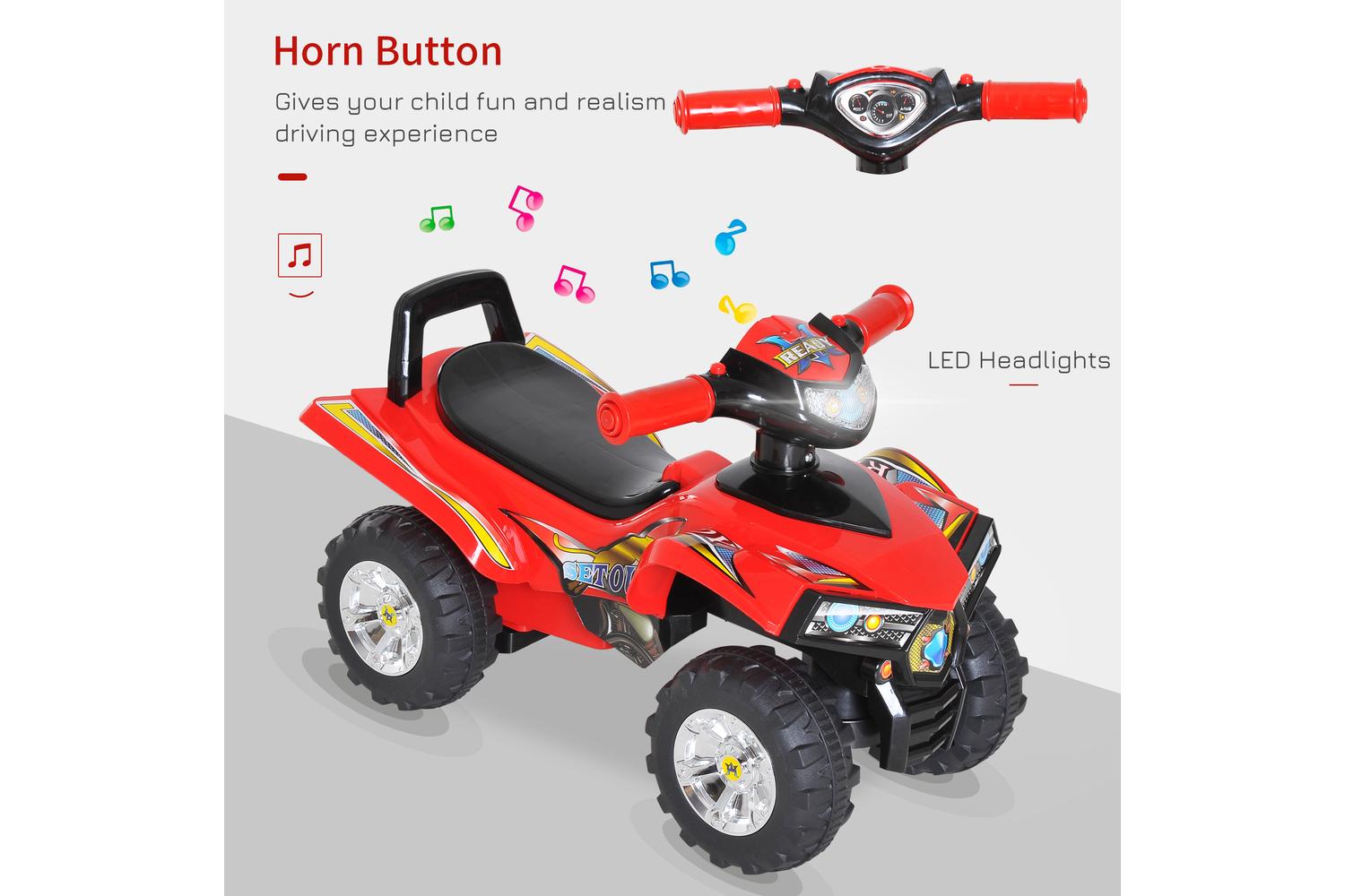 Homcom 370-054 Kids Sliding Car | Red-3