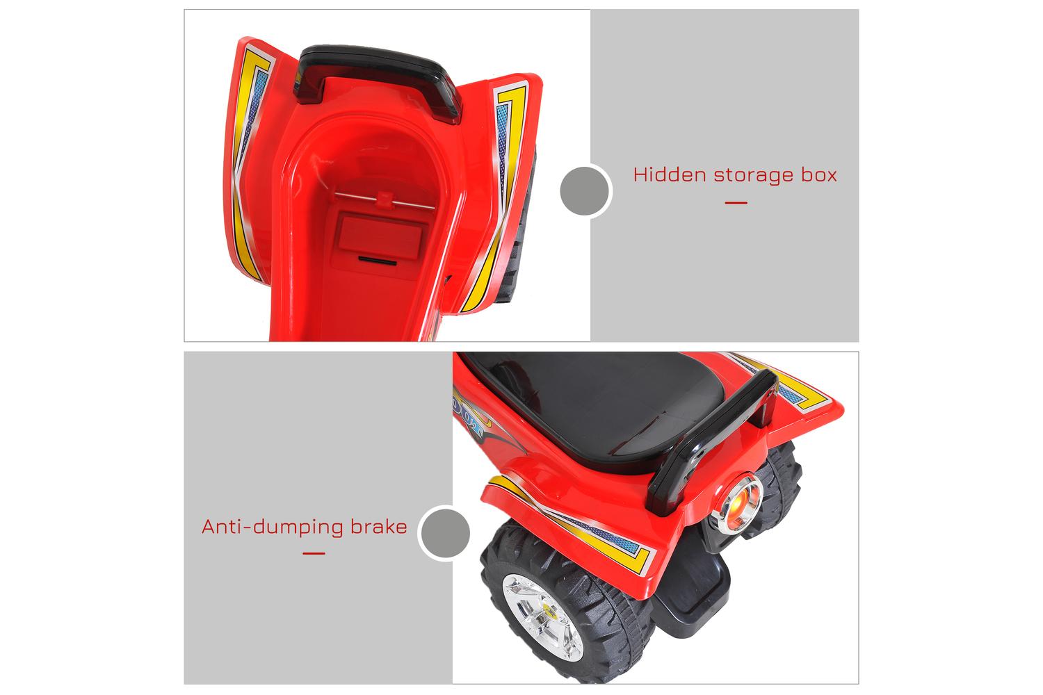 Homcom 370-054 Kids Sliding Car | Red-6