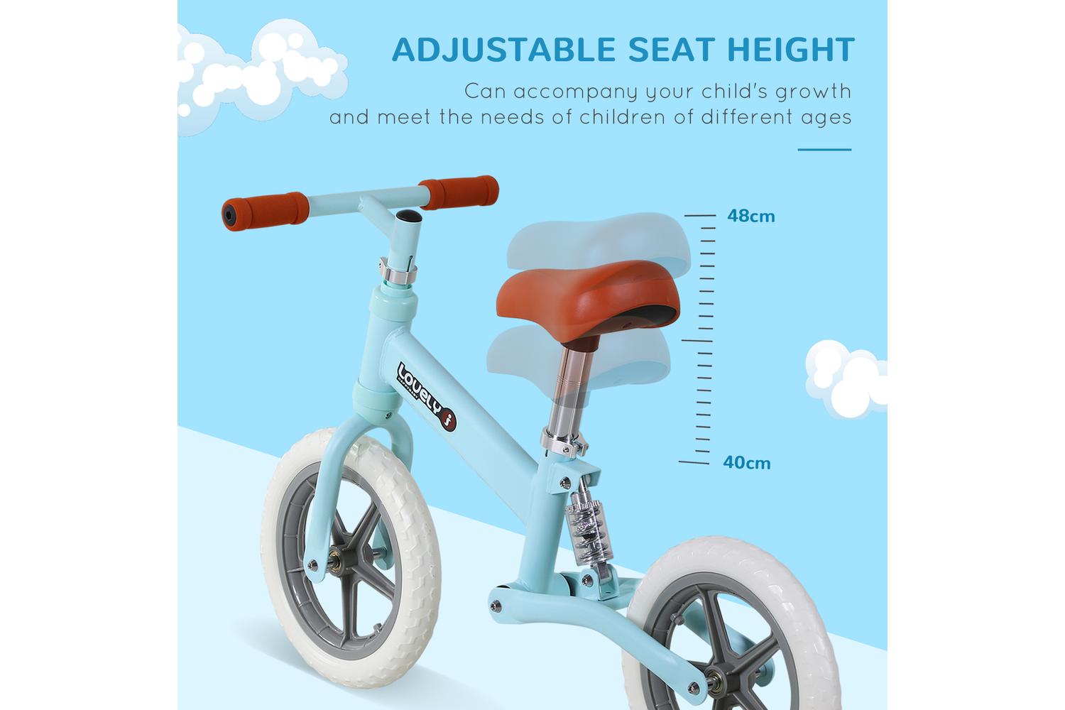 Homcom 370-090BU Kids Balance Bike | Blue-5