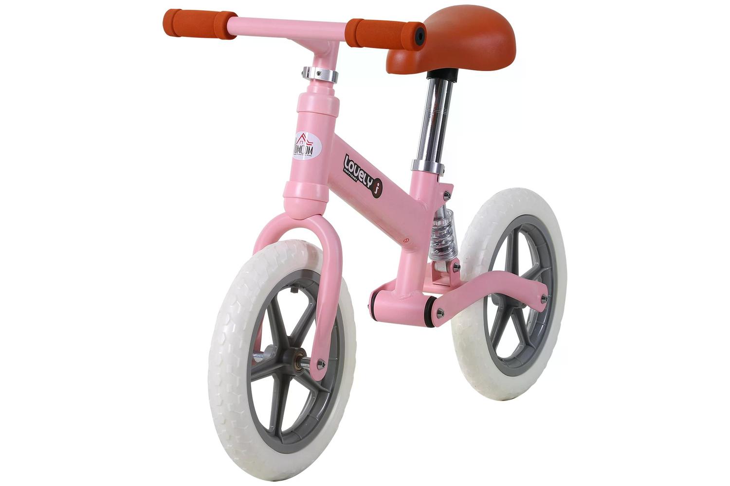 Homcom 370-090PK Kids Balance Bike | Pink