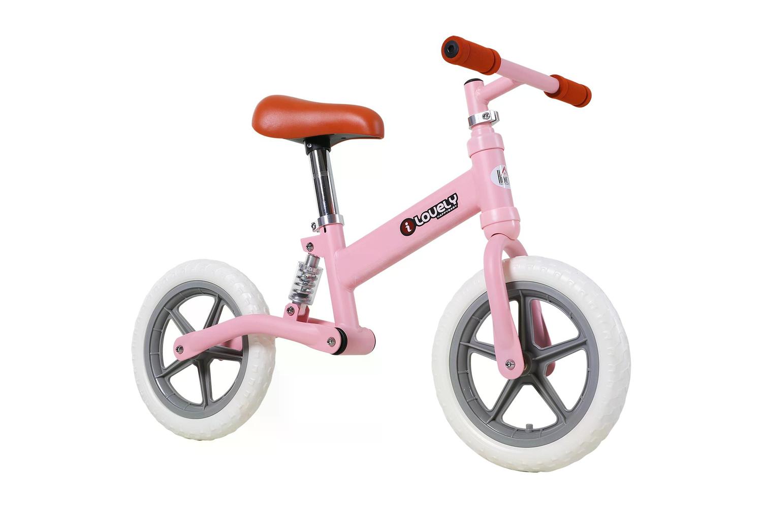 Homcom 370-090PK Kids Balance Bike | Pink-9