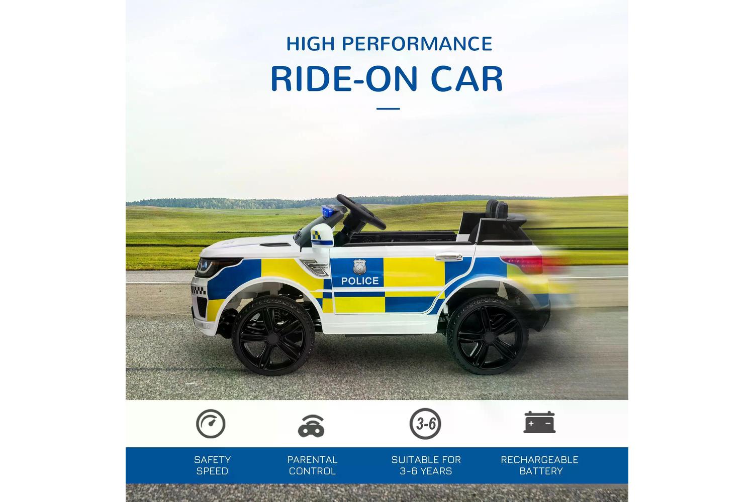 Homcom 370-187V70 Electric Ride-on Car | White-6