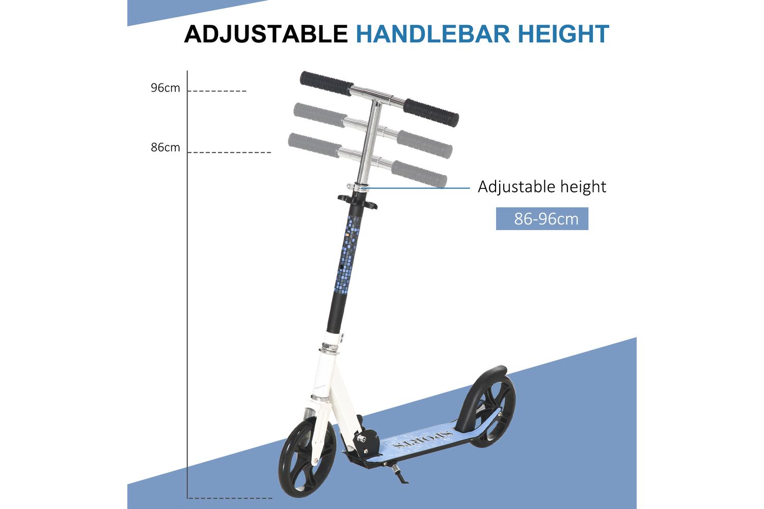 Homcom 371-005 Kids Folding Kick Scooter | Blue-5