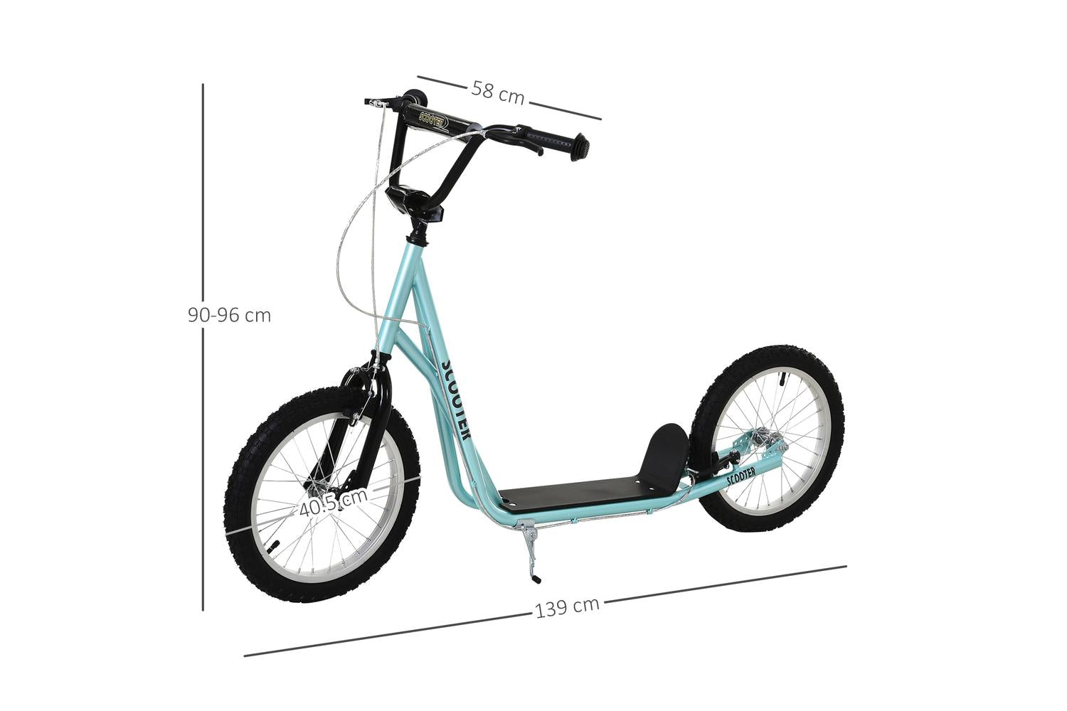Homcom 371-021BU Kids Kick Scooter | 371-021BU-2