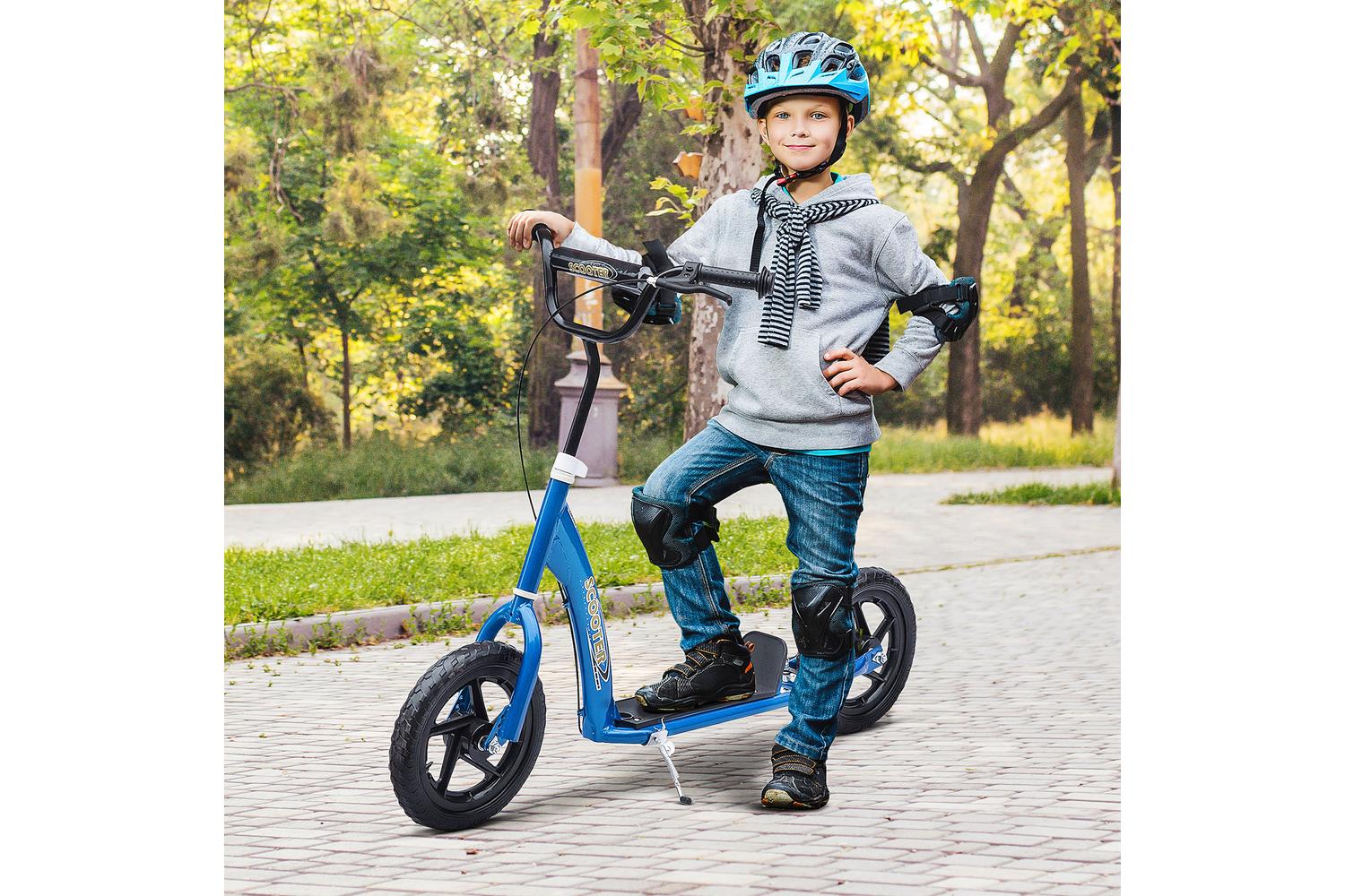 Homcom 371-027BU Kids Kick Scooter | Blue