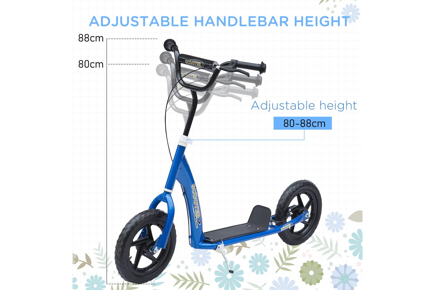 Homcom 371-027BU Kids Kick Scooter | Blue-5