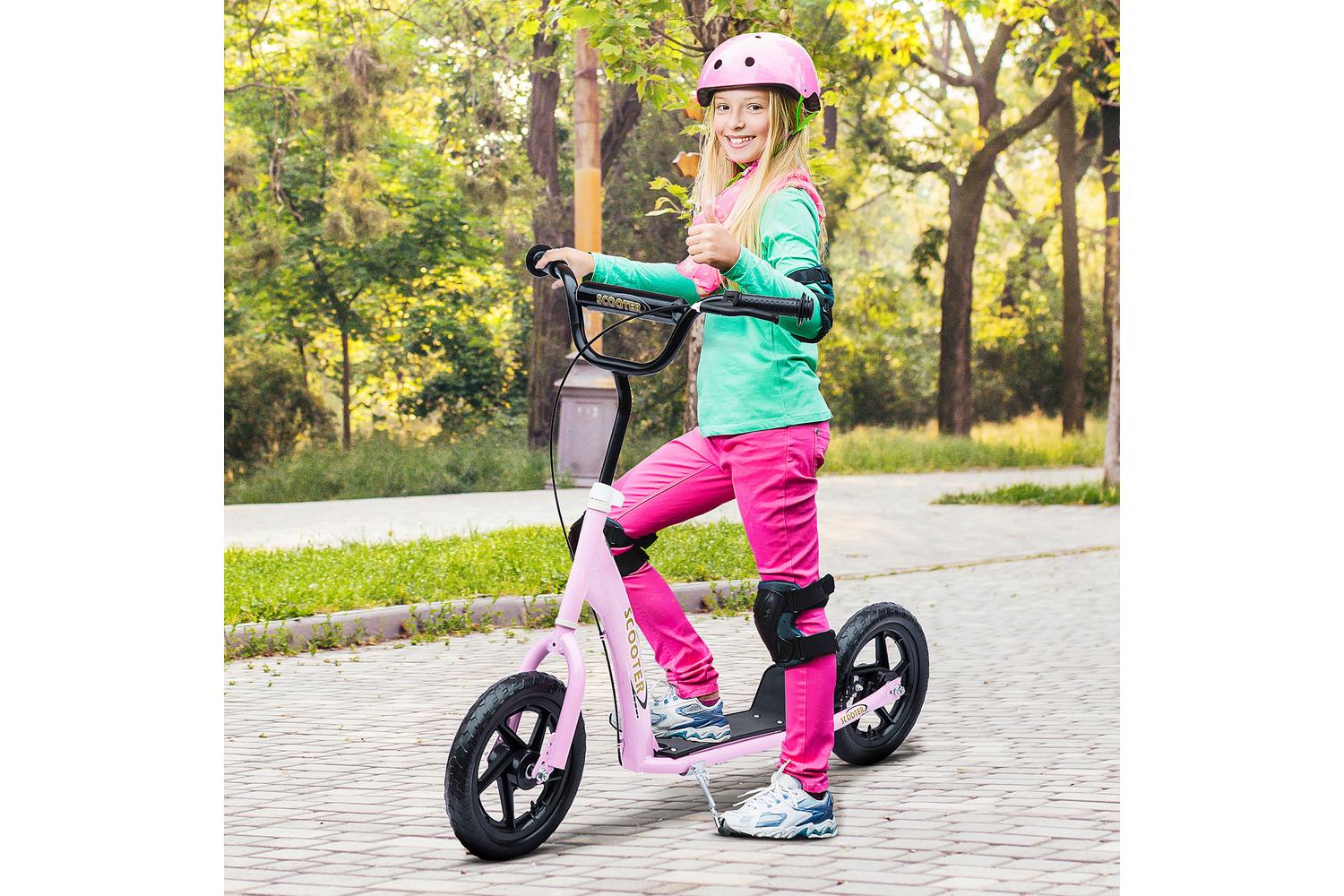 Homcom 371-027PK Kids Bicycle Scooter | Pink