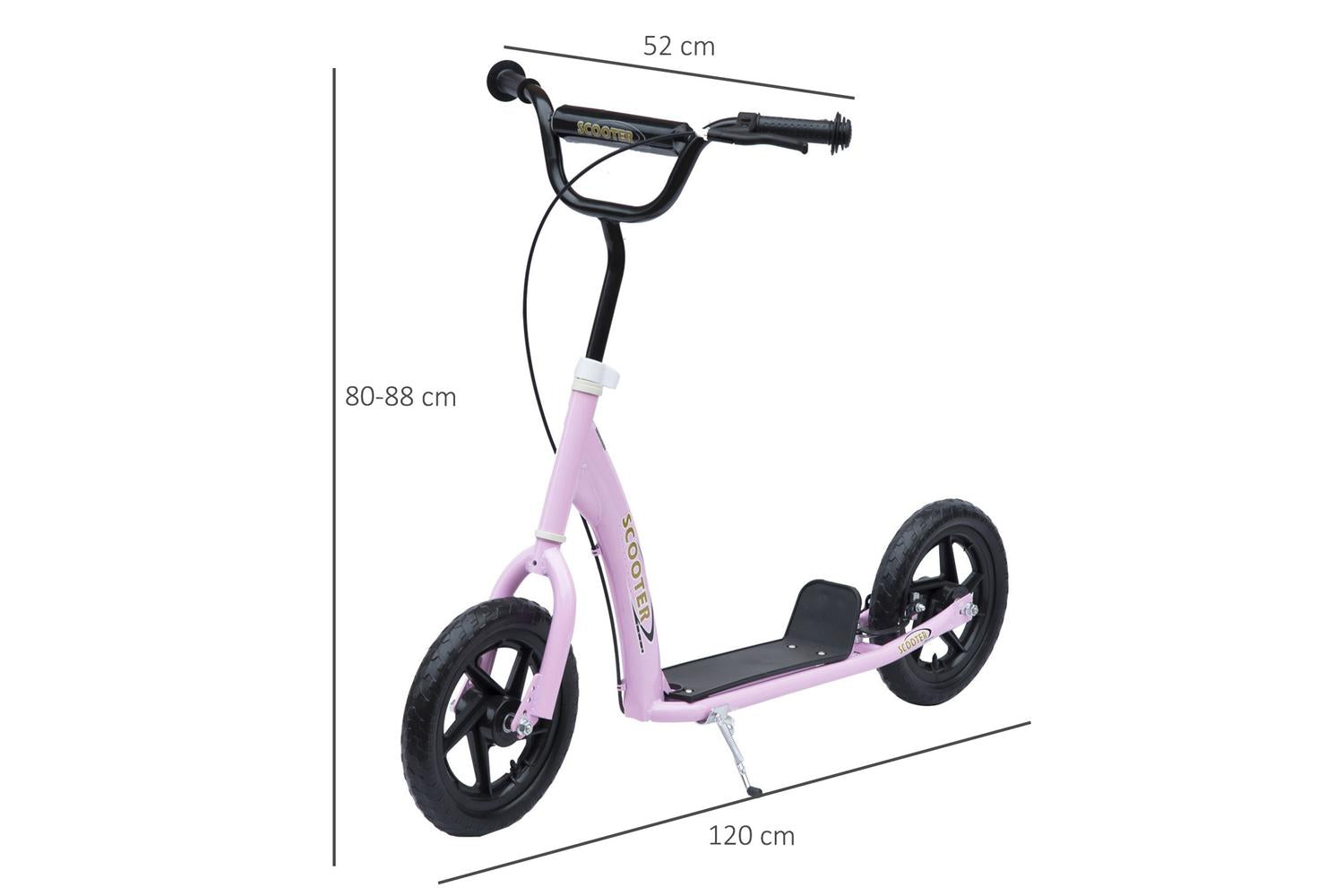 Homcom 371-027PK Kids Bicycle Scooter | Pink-2