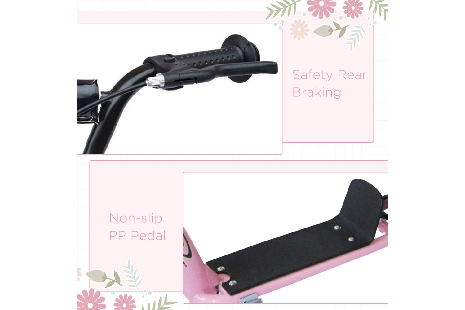 Homcom 371-027PK Kids Bicycle Scooter | Pink-4