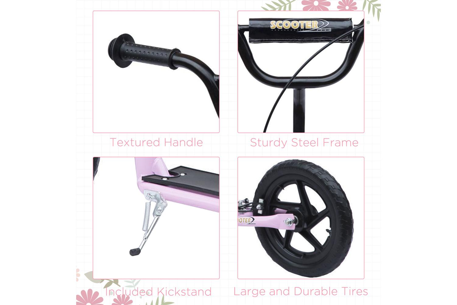 Homcom 371-027PK Kids Bicycle Scooter | Pink-6
