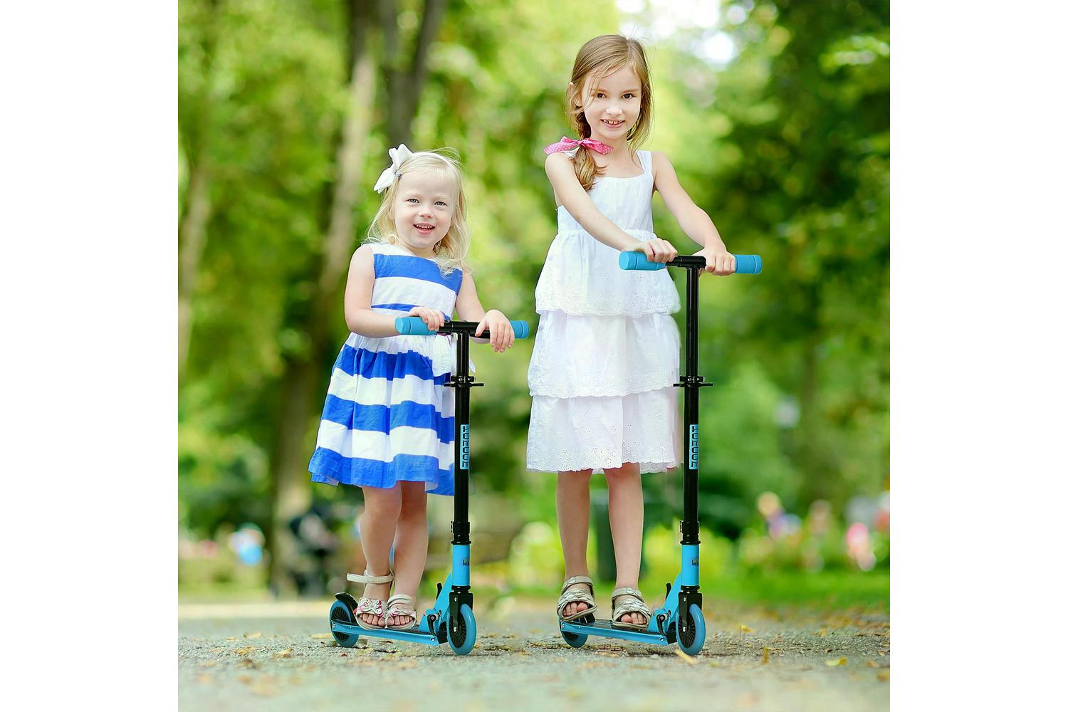 Homcom 371-036BU Kids Foldable Kick Scooter | Blue-2