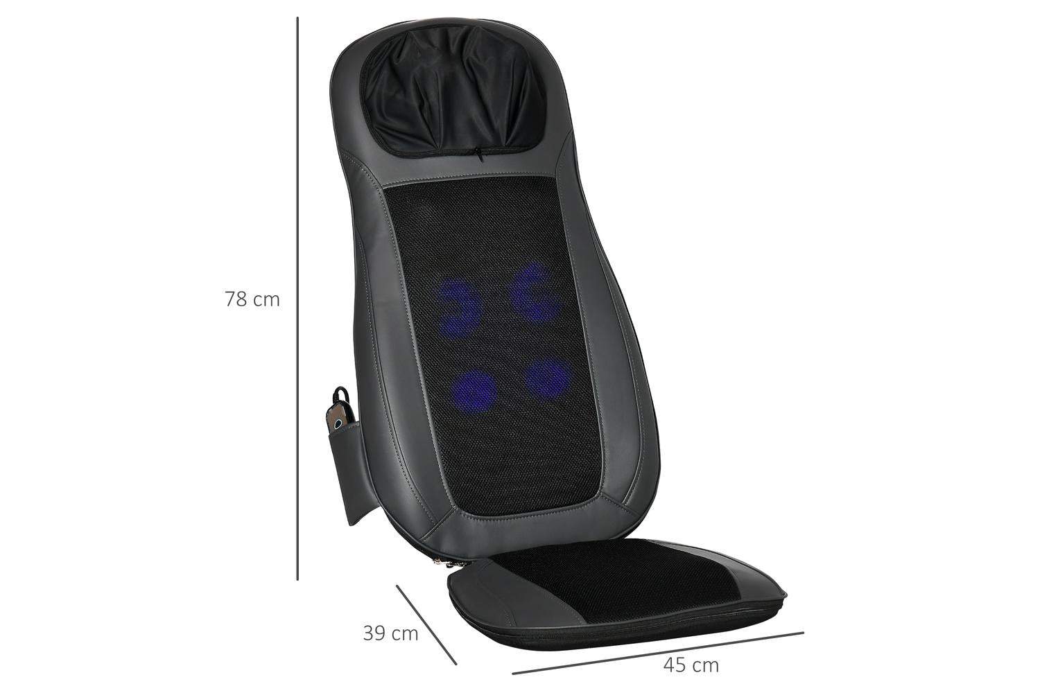 Homcom 700-152V70BK Massage Chair | Black-2