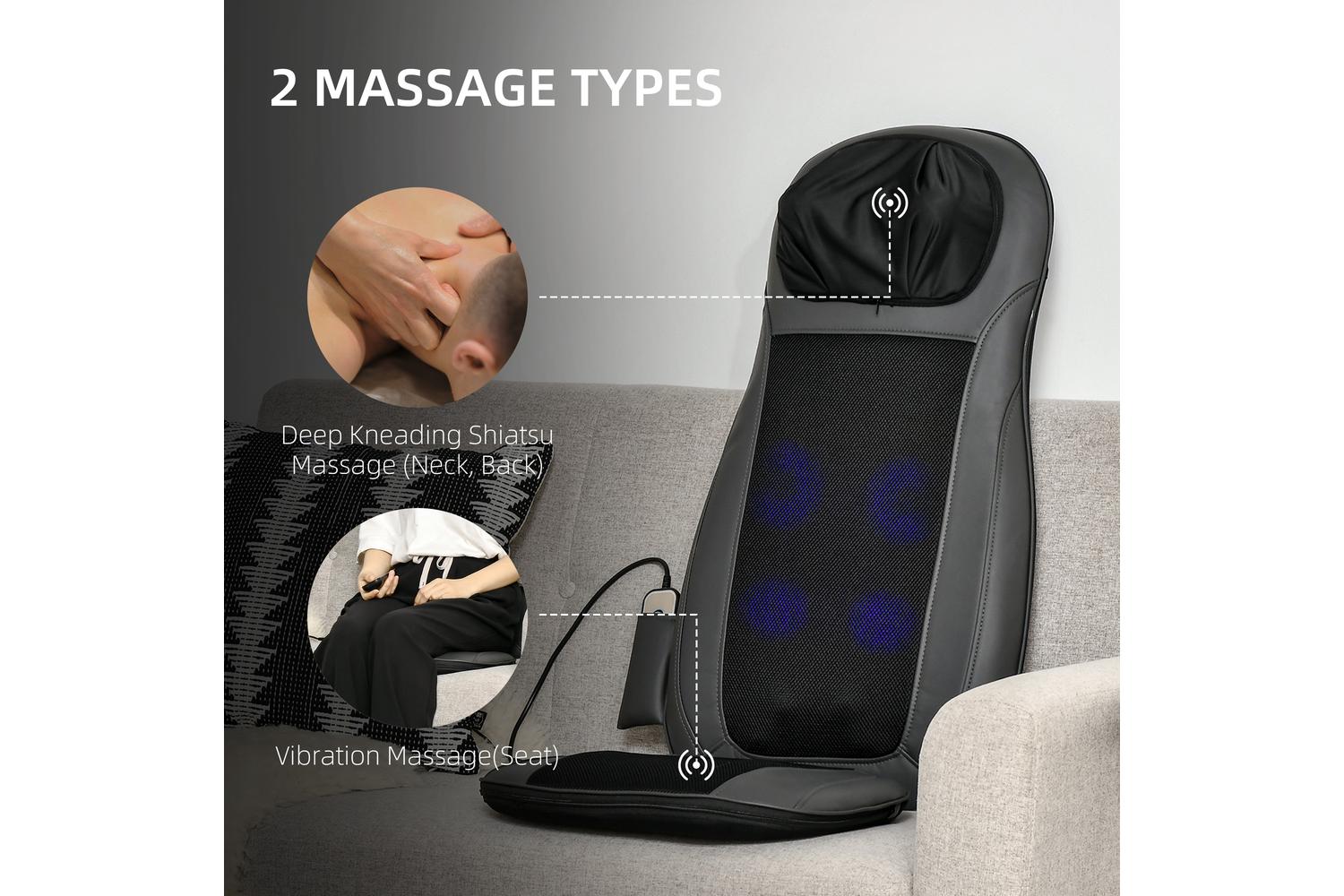 Homcom 700-152V70BK Massage Chair | Black-3