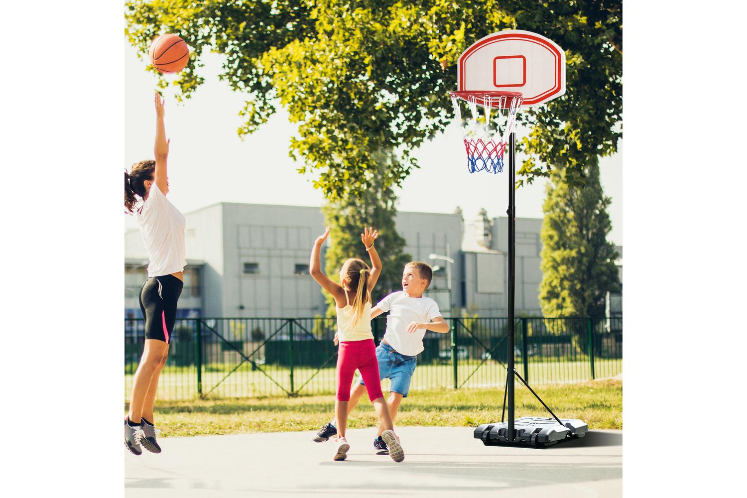 Homcom A61-020 Portable Basketball Stand with Hoop Base Net