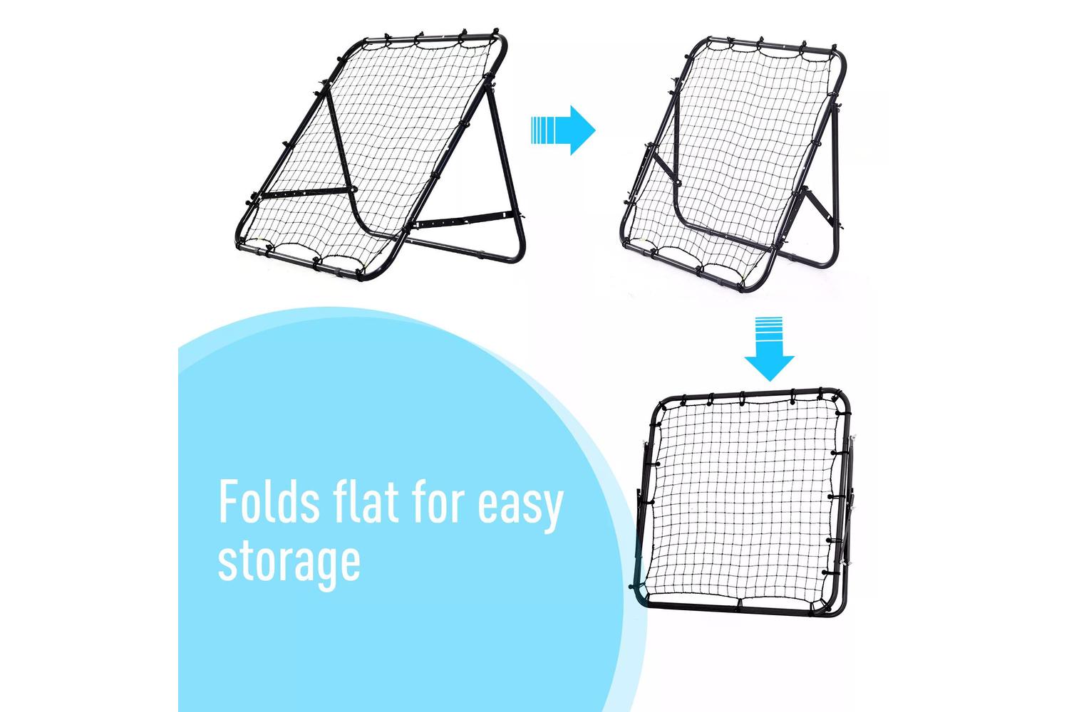 Homcom A62-011 Adults Football Rebounder Net | Black-5