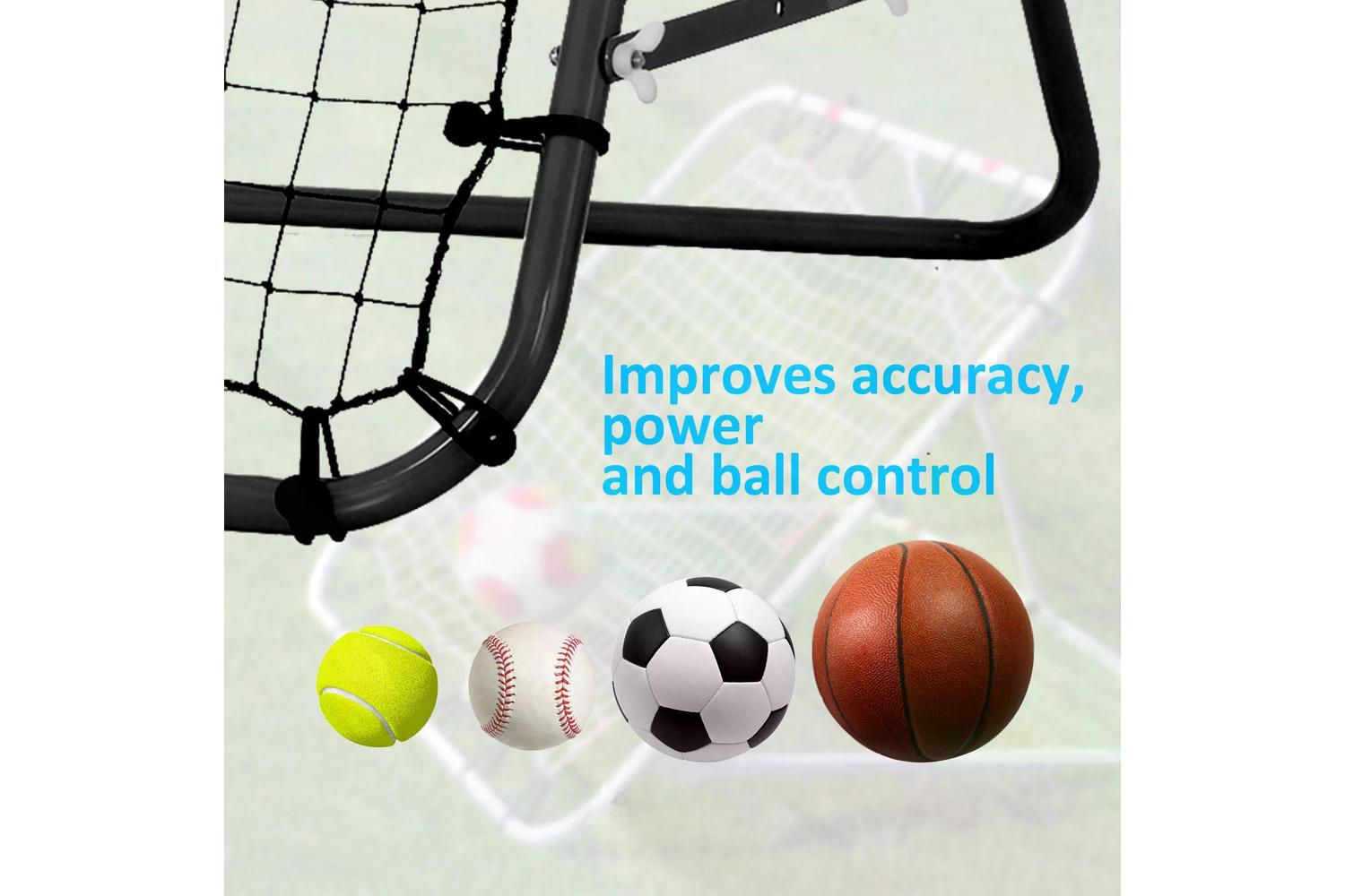 Homcom A62-011 Adults Football Rebounder Net | Black-6