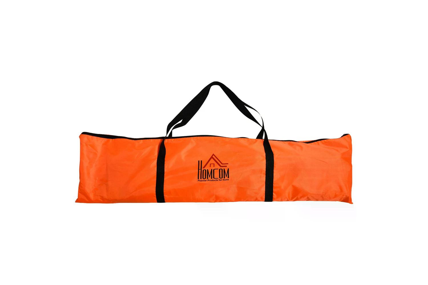 Homcom A62-015OG Tetoron Mesh Outdoor Folding Football Goal | Orange | 2 Pieces-6