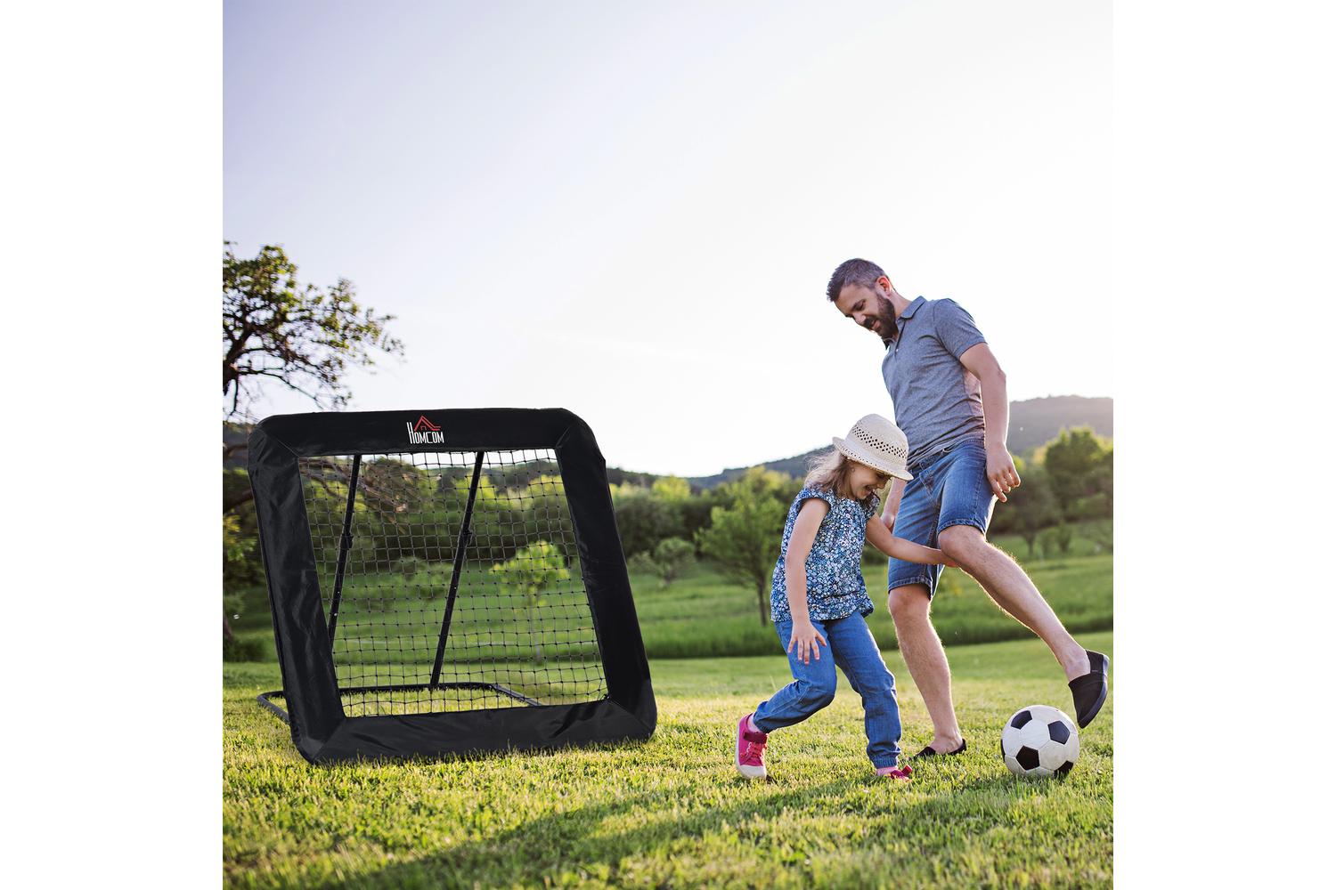 Homcom A62-032 Football Training Rebounder Net | Black