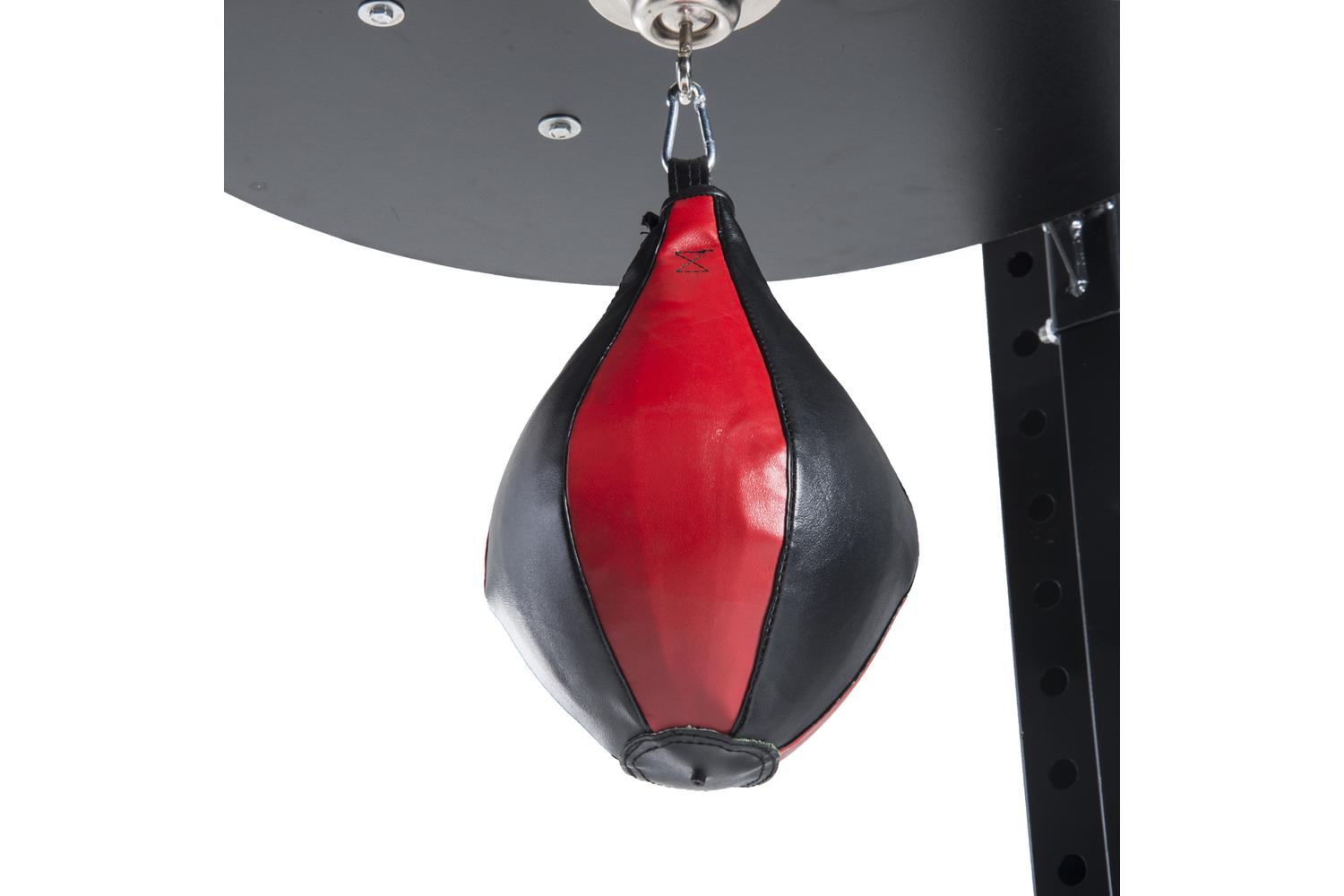 Homcom A90-022 Punching Boxing Speed Bag Boxing Workout Platform | Red/Black-7