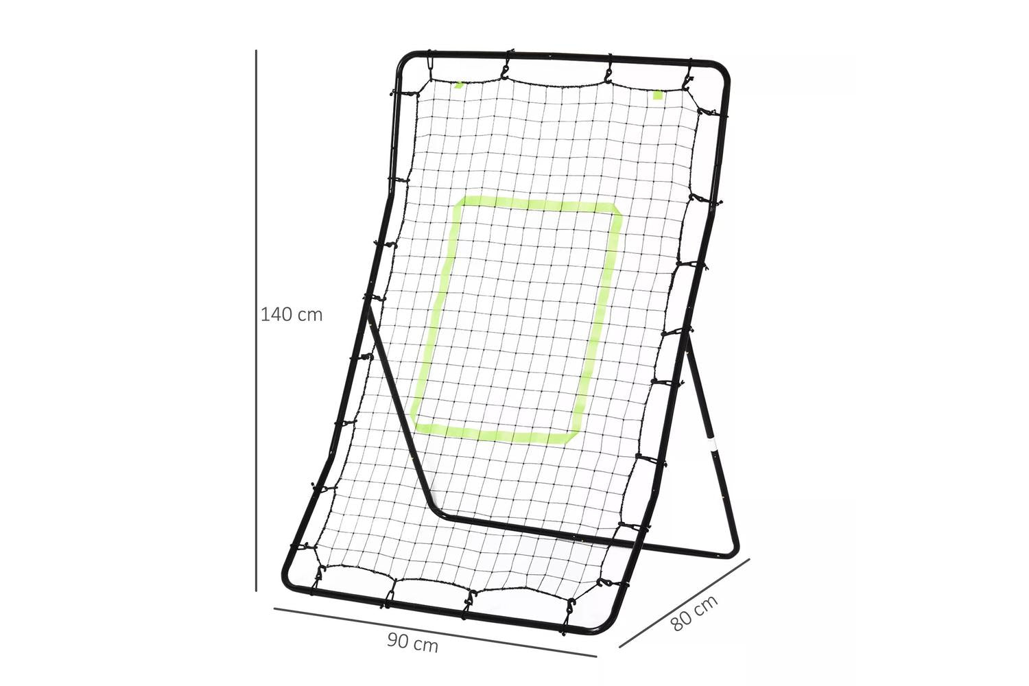 Homcom A90-053 Tall PE Rebounder Net for Sports Target Training | Black-2