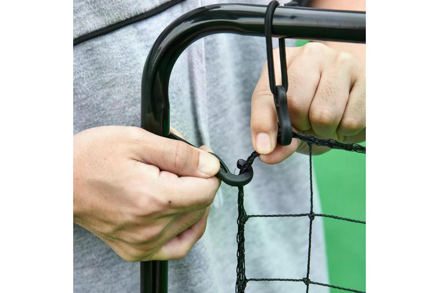 Homcom A90-053 Tall PE Rebounder Net for Sports Target Training | Black-3