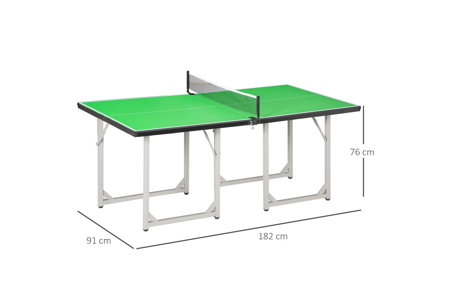 Homcom A90-130GN Indoor Ping Pong Table | Green-2