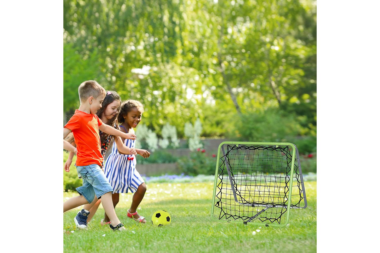 Homcom A90-221 Adjustable Angle Goal Training Football Rebounder Net-9