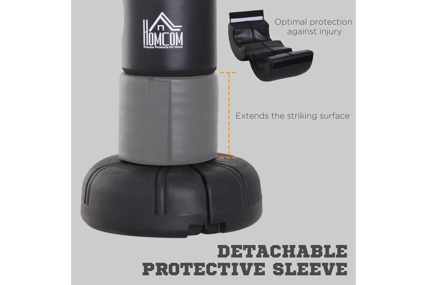 Homcom A91-064 Punching Bag Stand | Black-5