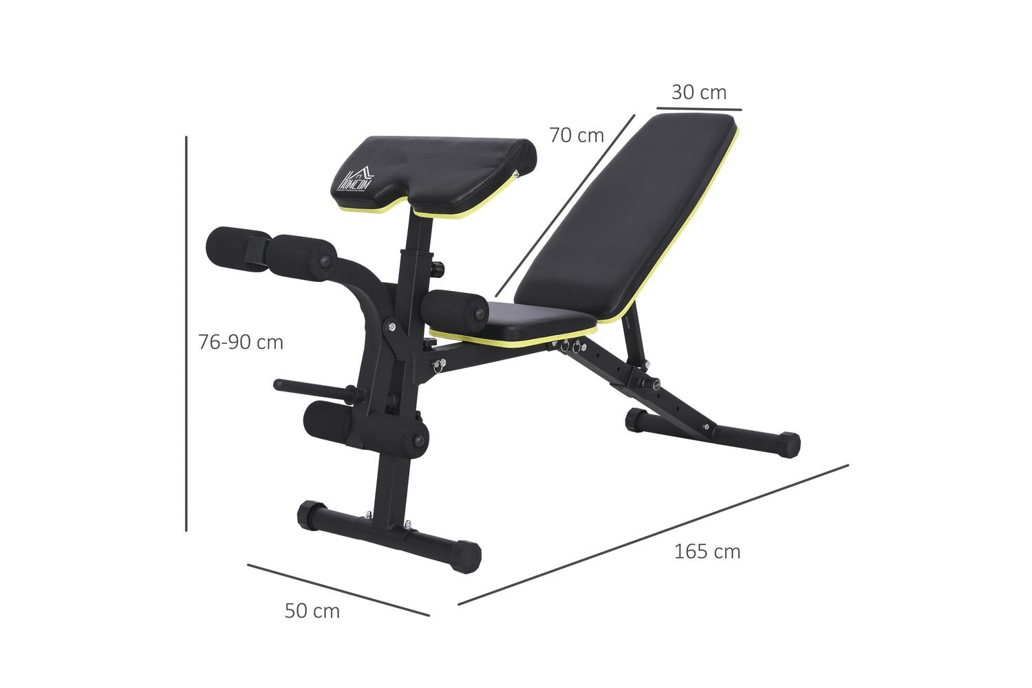Homcom A91-115 Dumbbell Bench | Black-2