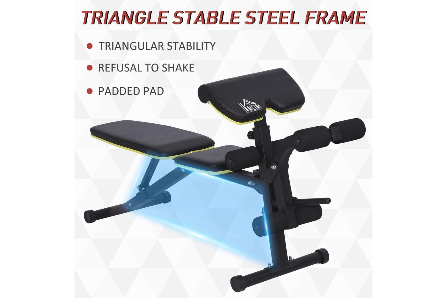 Homcom A91-115 Dumbbell Bench | Black-5