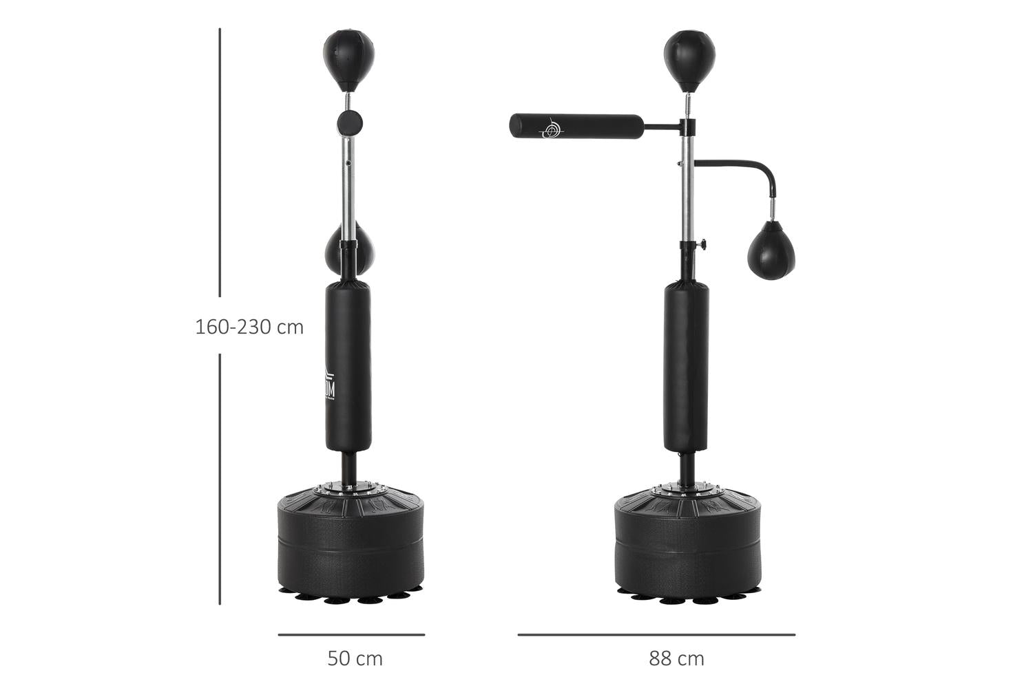 Homcom A91-120 Punching Bag with Stand Heavy Duty Boxing Set | Black-2