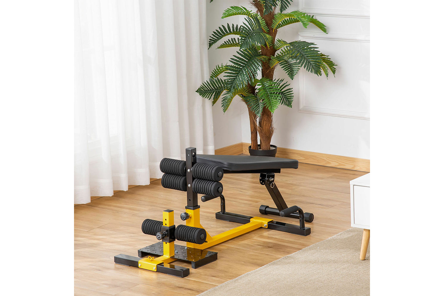 Homcom A91-182yl - Compact Squat Machine-2