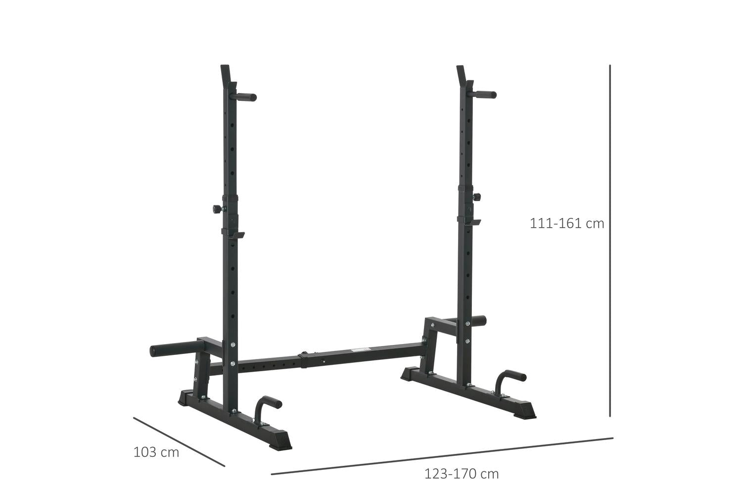 Homcom A91-183 - Adjustable Squat Rack-2