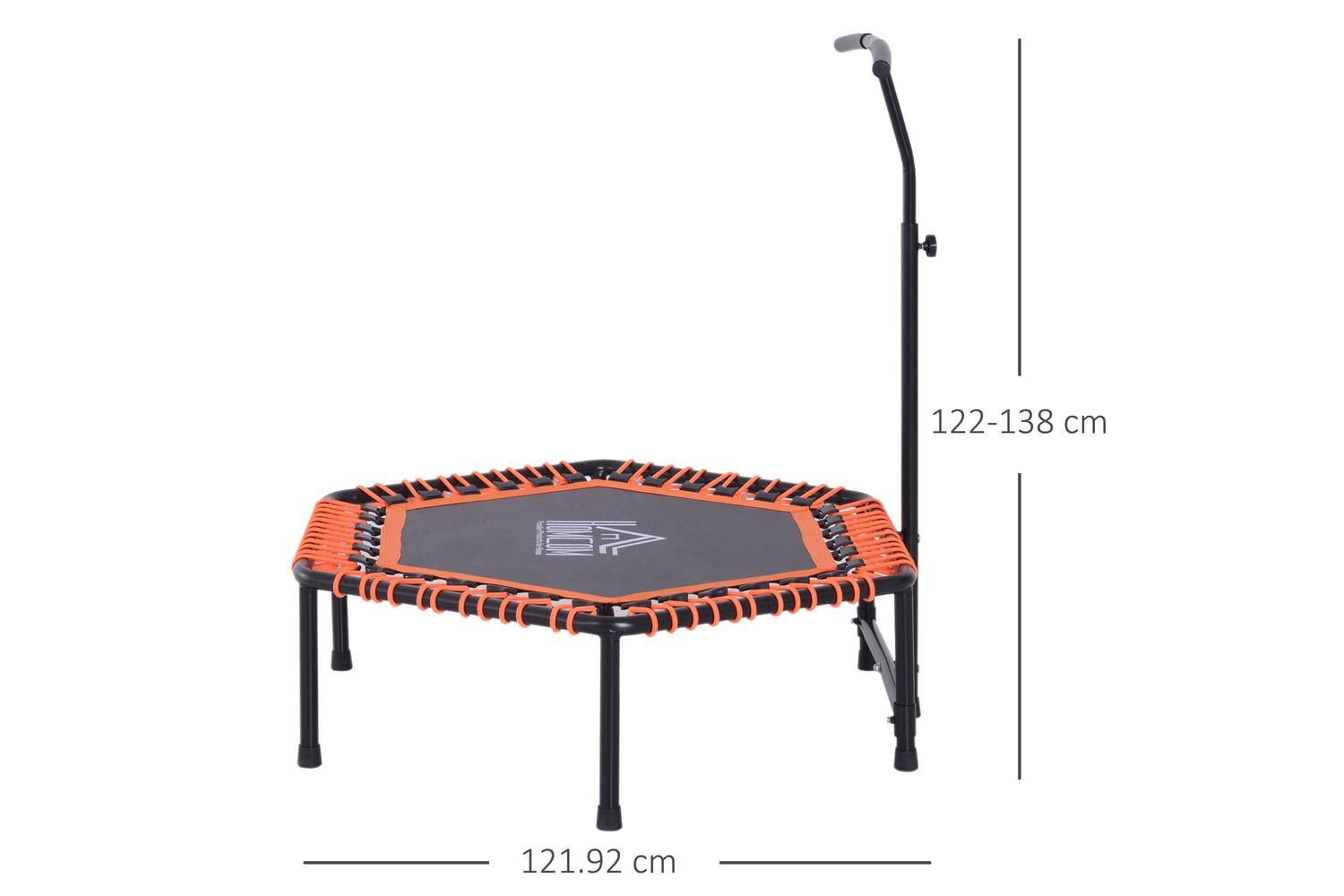 Homcom A93-037 Fitness Mini Trampoline | Black/Orange-2