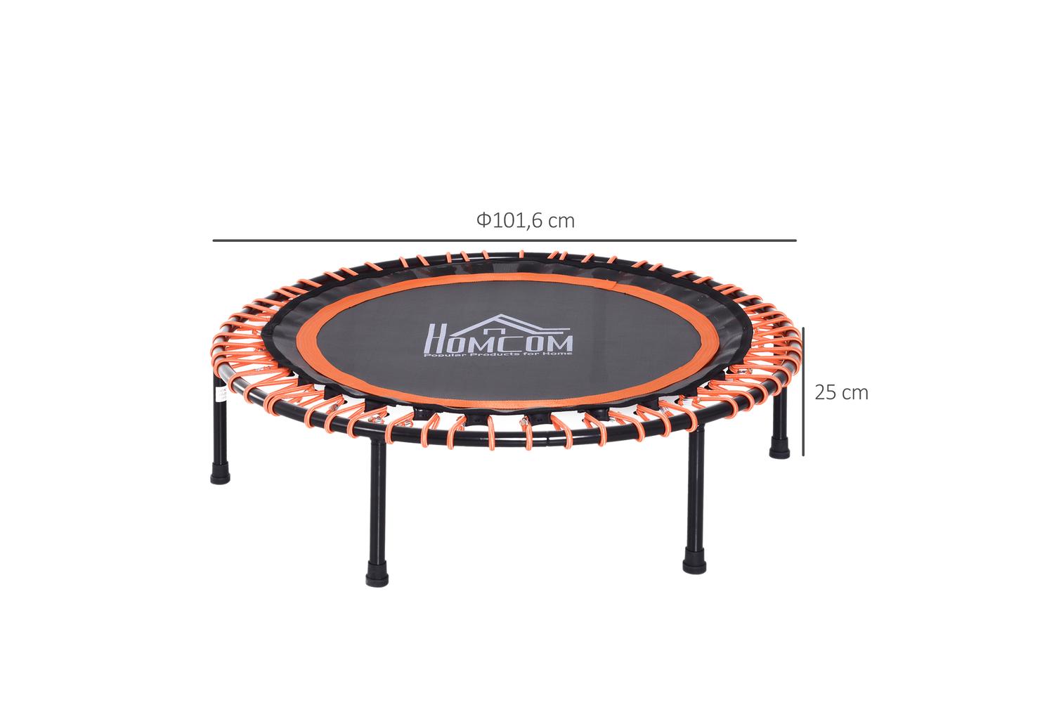 Homcom A93-038 Mini Trampoline | Black/Orange-2