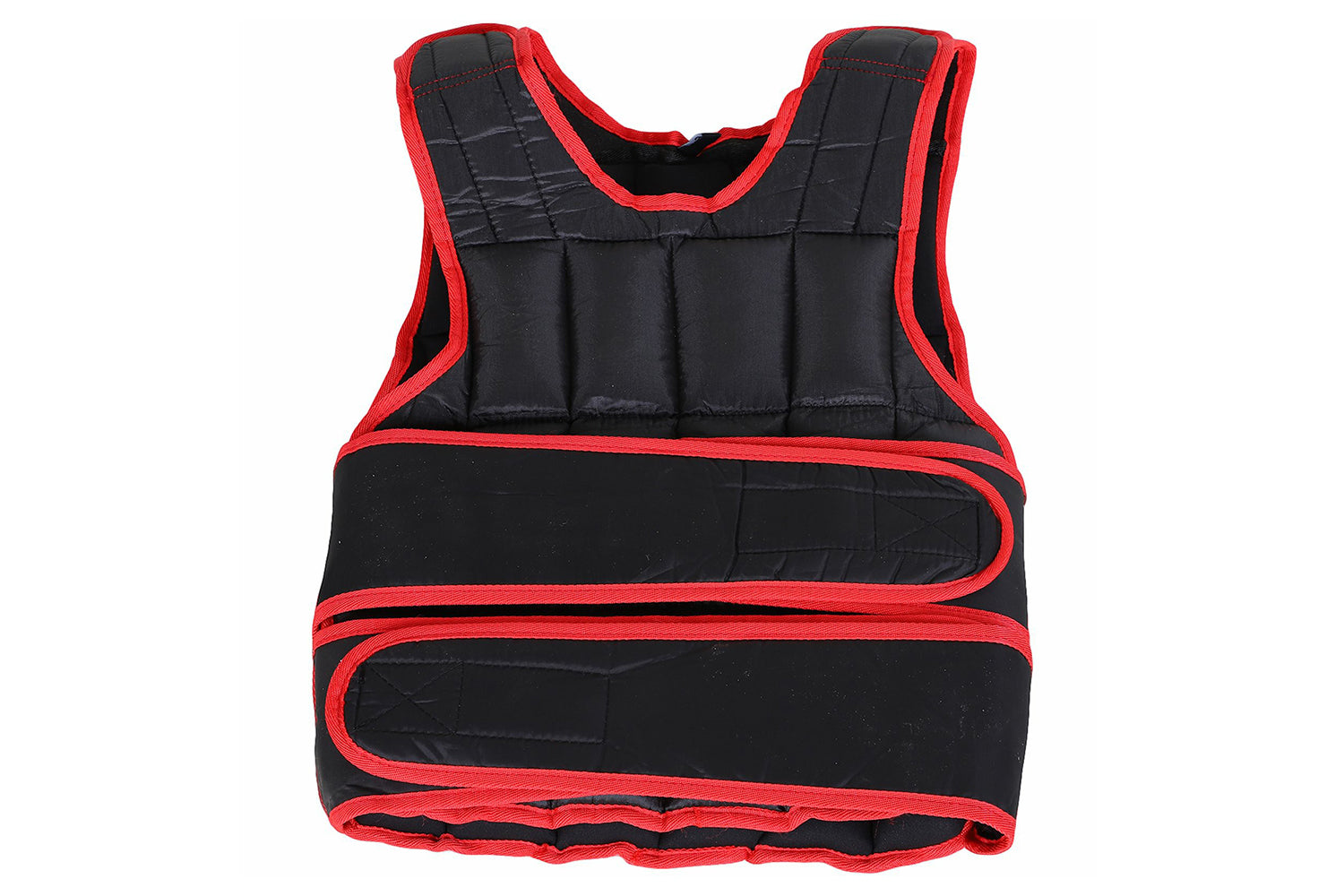Homcom A93-042RD 10kg Adjustable Metal Sand Weight Vest | Black/Red
