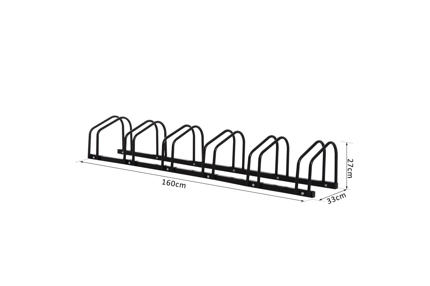 Homcom AA0-026BK 6 Stationary Bike Stand | Black-2