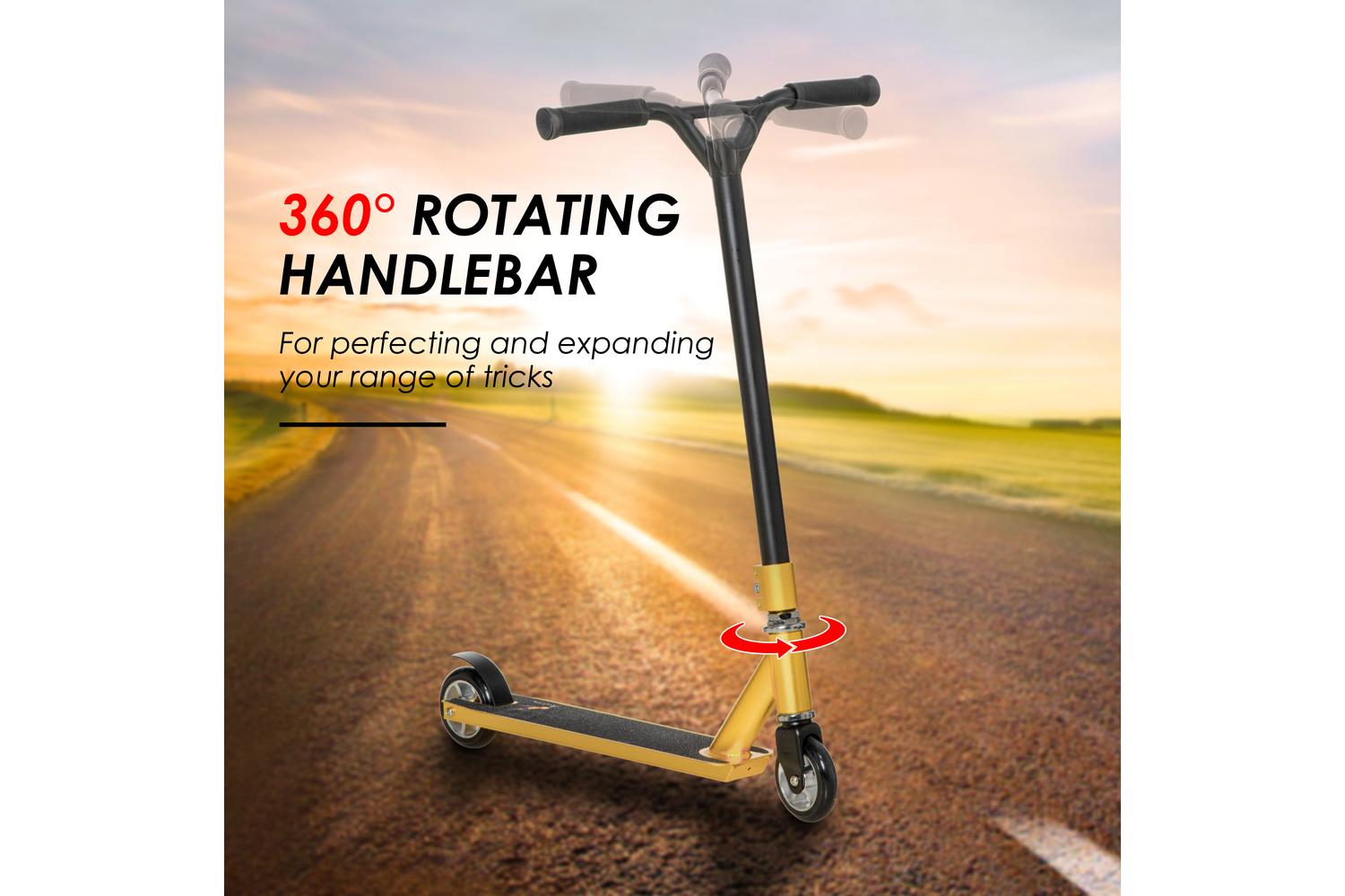Homcom AA1-091 Stunt Scooter | Gold Tone-4