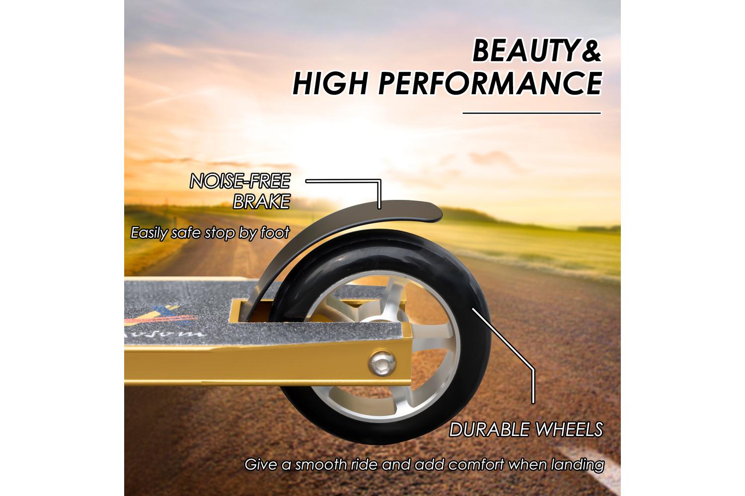Homcom AA1-091 Stunt Scooter | Gold Tone-5