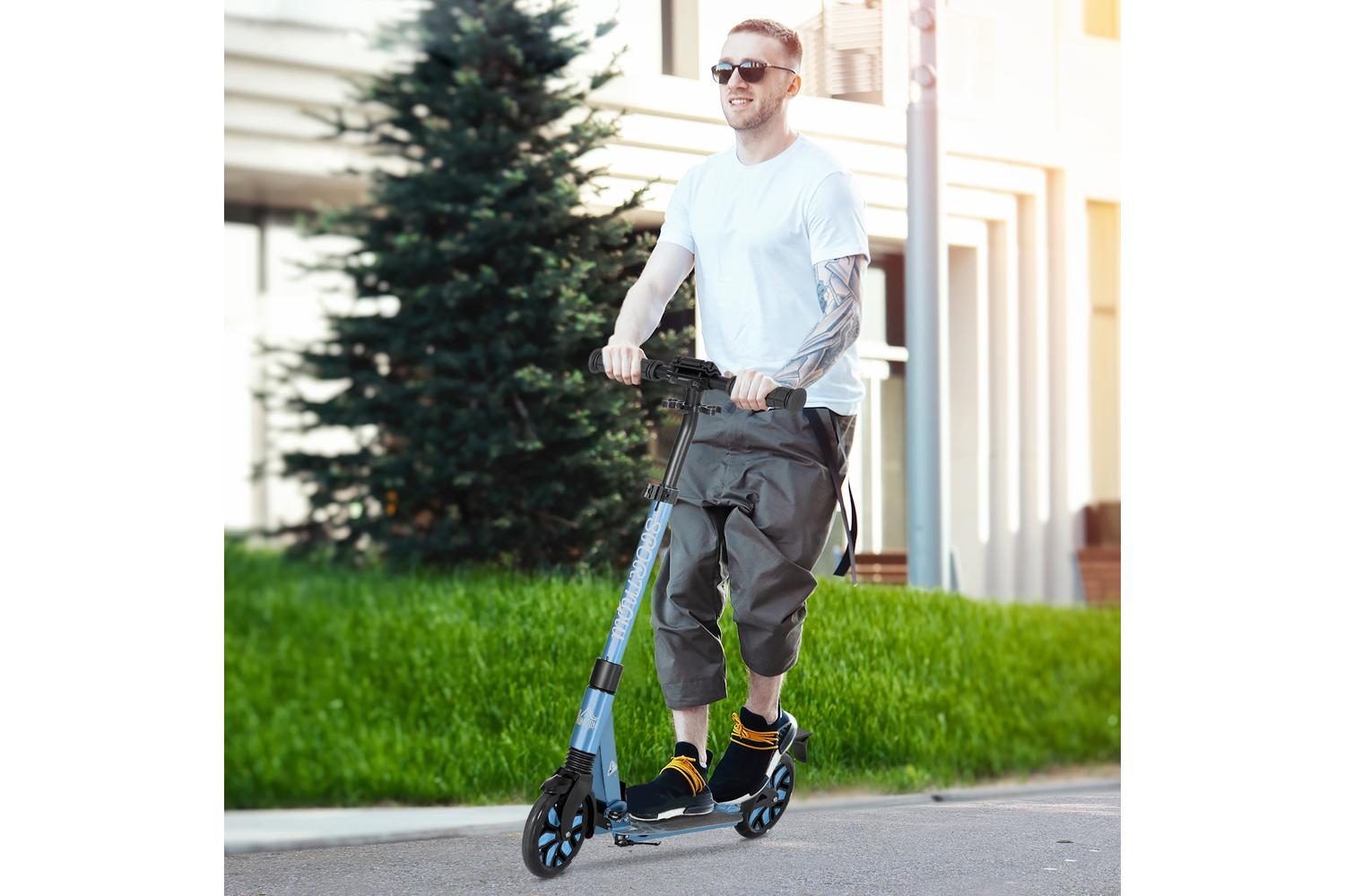 Homcom AA1-103V00BU Adult Kick Scooter | Blue