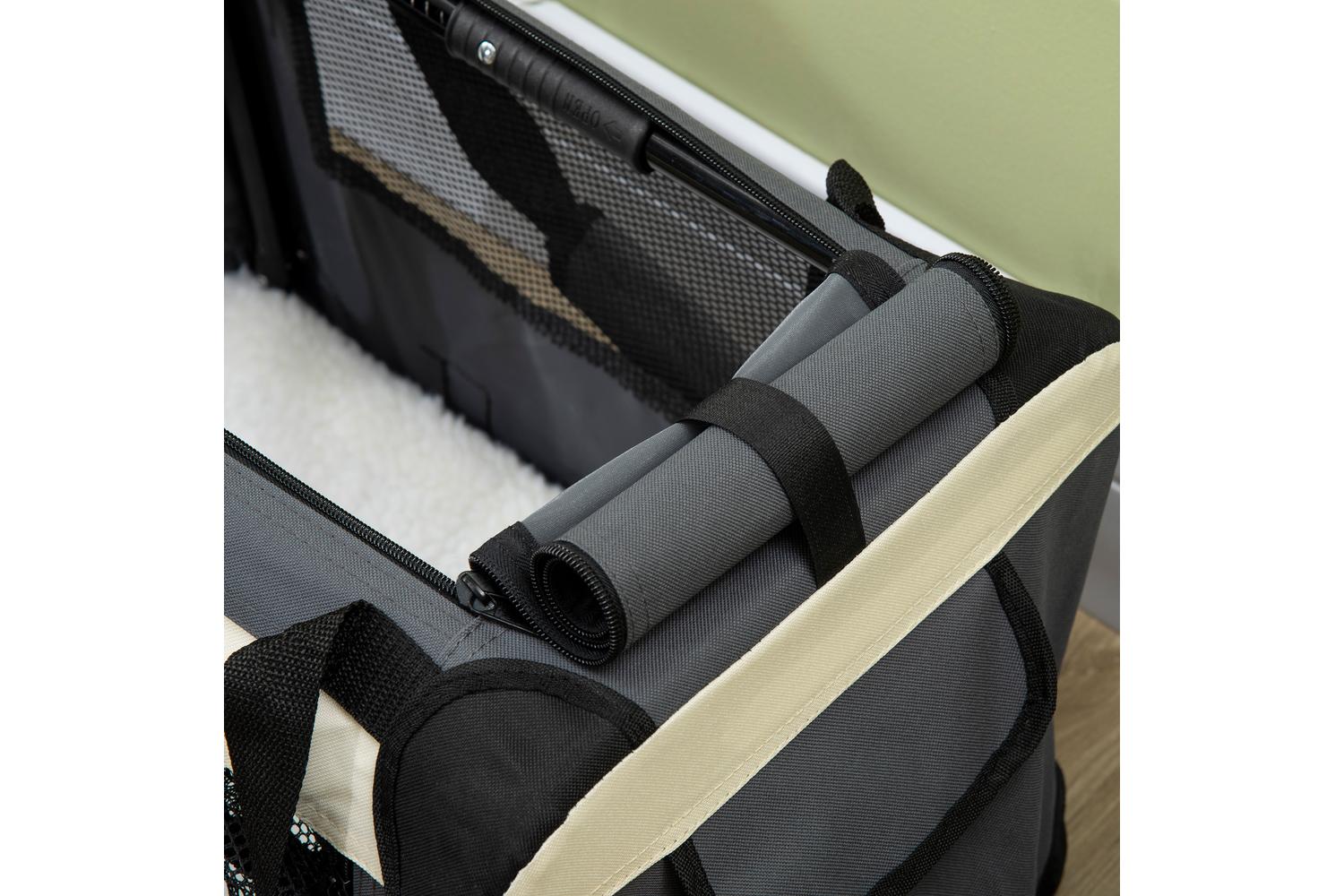 PawHut D00-153V00GY Small Dog Travel Carrier | Grey | Extra Small-8