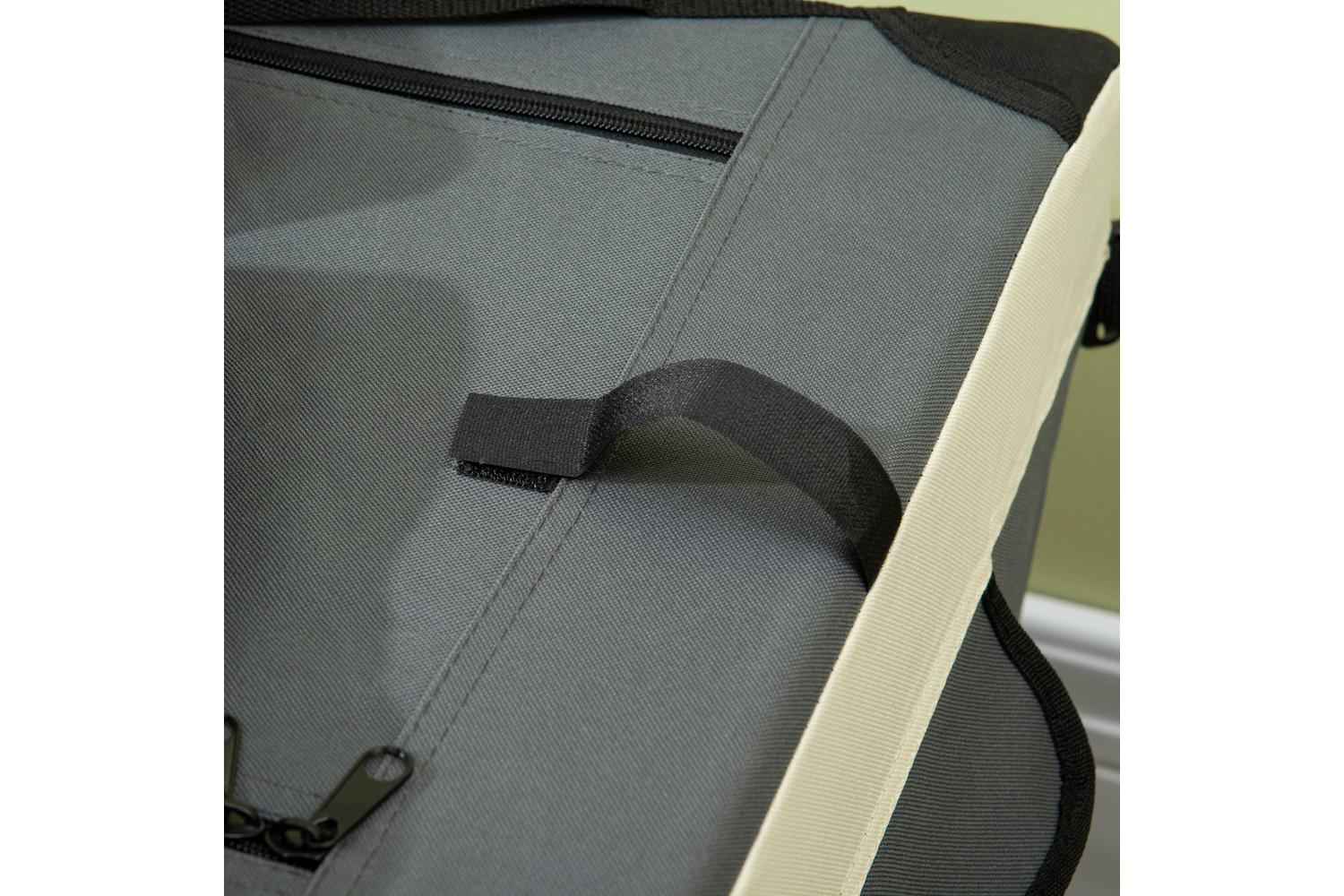 PawHut D00-153V03GY Medium Dog Travel Carrier | Grey | Large-7