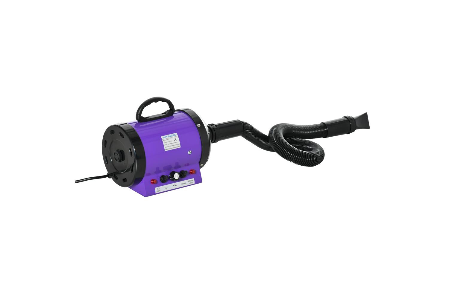 PawHut D01-021V70 2800W Dog Hair Dryer Pet Grooming Blaster | Purple-9