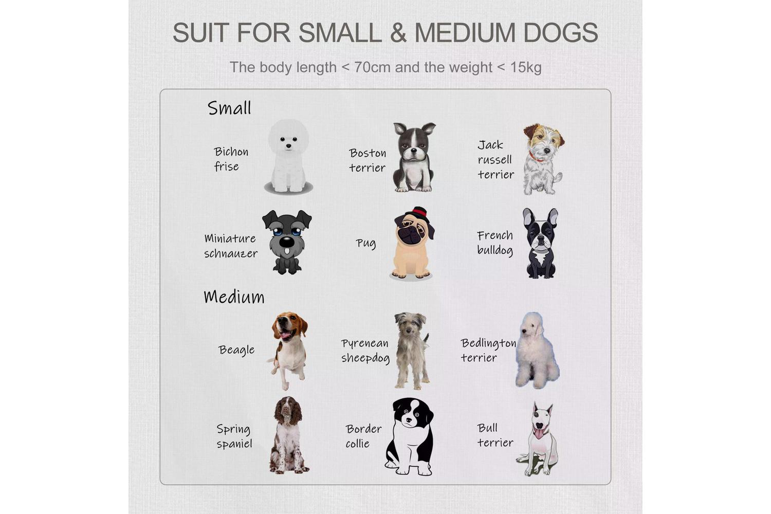 PawHut D02-076 Wooden Dog Crate Kennel | Grey & White-6