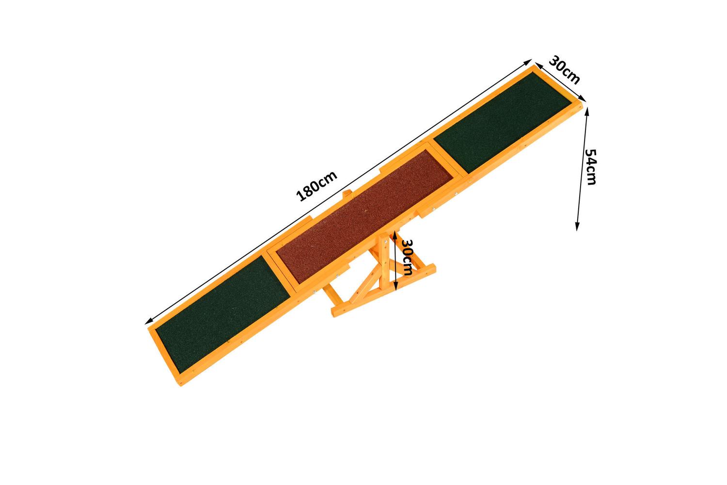 PawHut D03-001 Pet Obedience Training Seesaw for Dog Agility-2